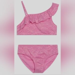Abercrombie Kids Pink Ruffle Bikini